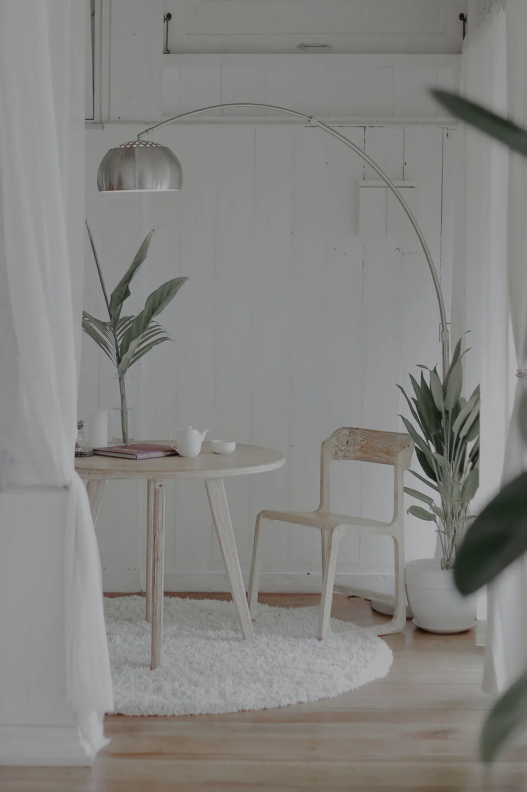 Clean aesthetic living room